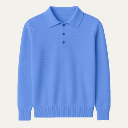 Luxury Men's Soft Cashmere Polo Sweater - Nocini