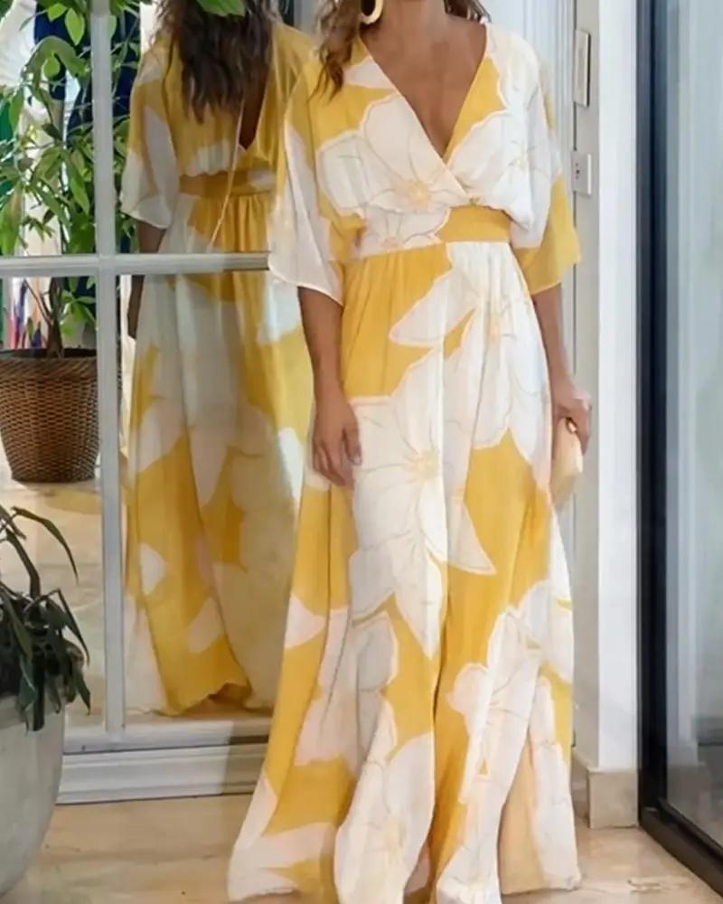 Summer Women's Floral Maxi Dress Lightweight - Nocini