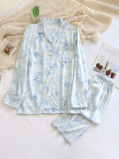 Soft Women's Floral Pajama Set