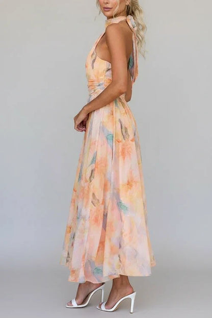 Beautiful Long Sleeve Floor Length Dress for Women