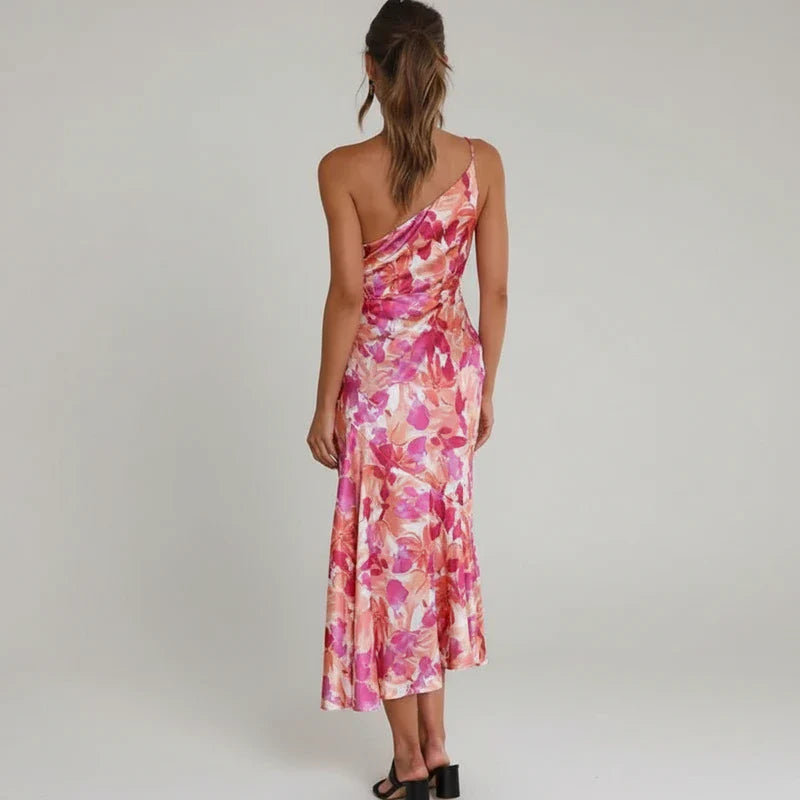 Ladies' Pretty Flower Midi Skirt Dress