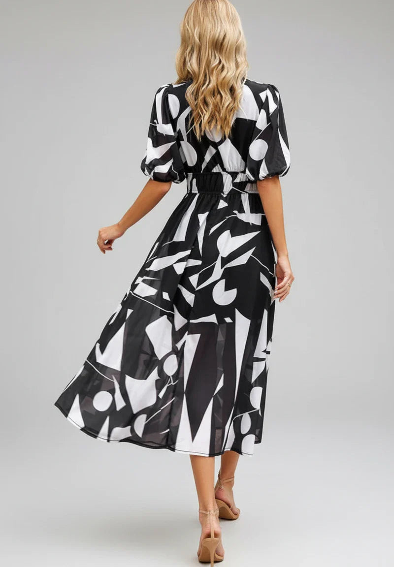 Pretty Knee Length Summer Dress for Ladies