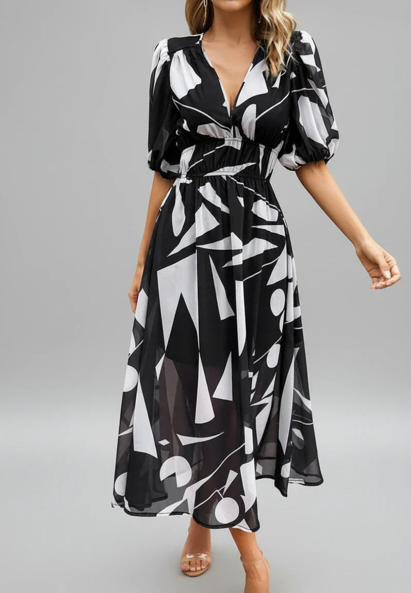 Pretty Knee Length Summer Dress for Ladies