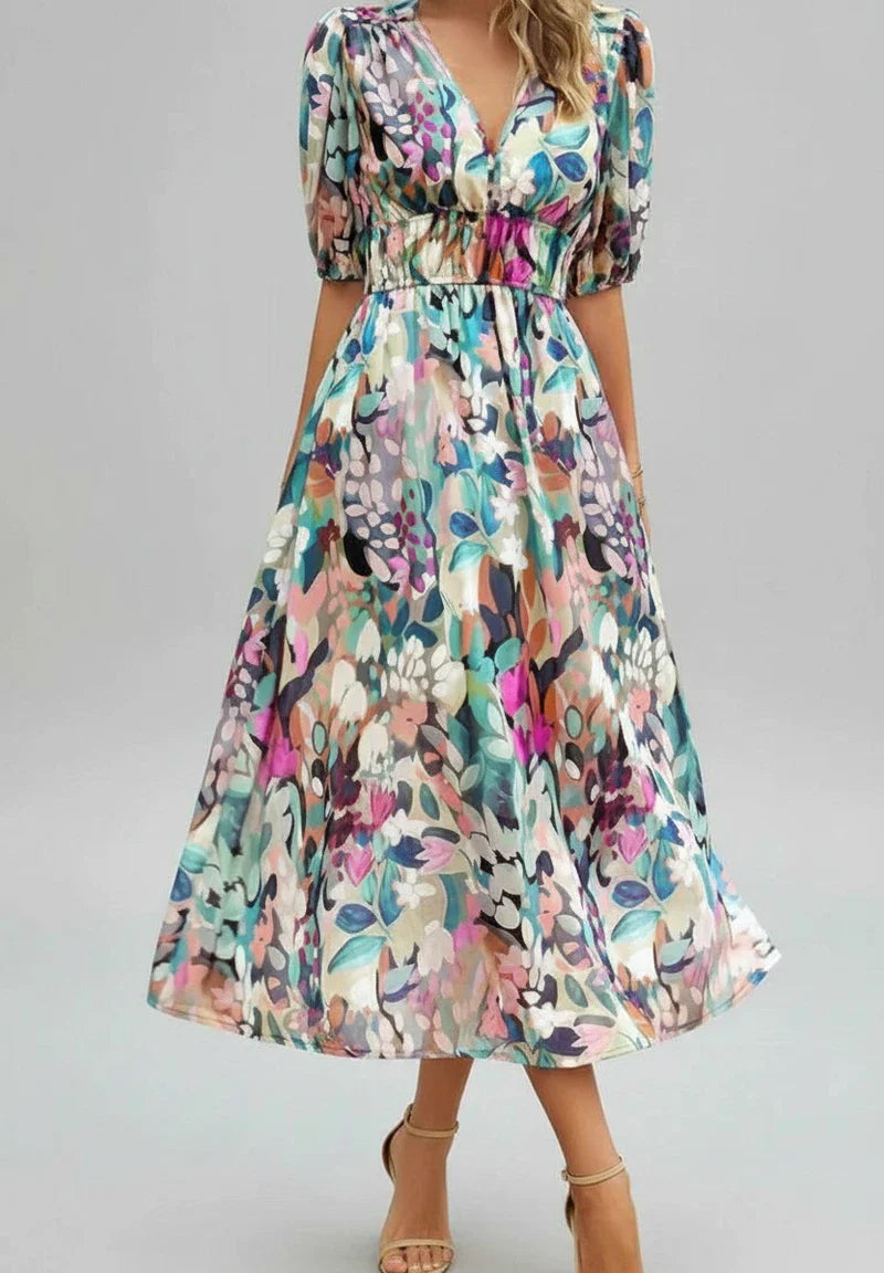 Pretty Knee Length Summer Dress for Ladies