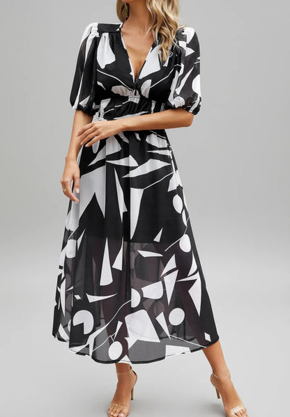 Pretty Knee Length Summer Dress for Ladies