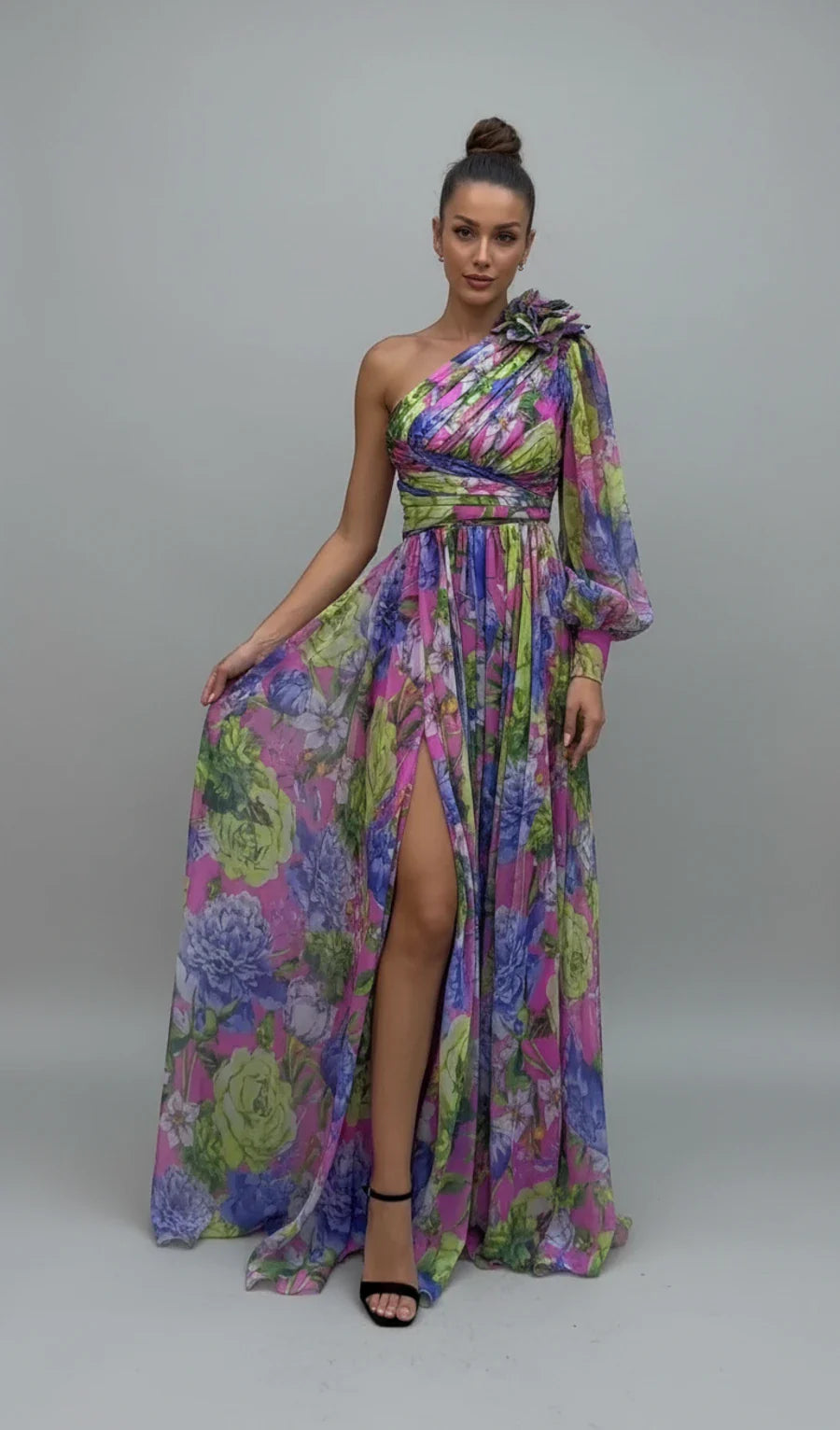 Pretty Ladies Long Sleeveless Gown Dress - Olytrend