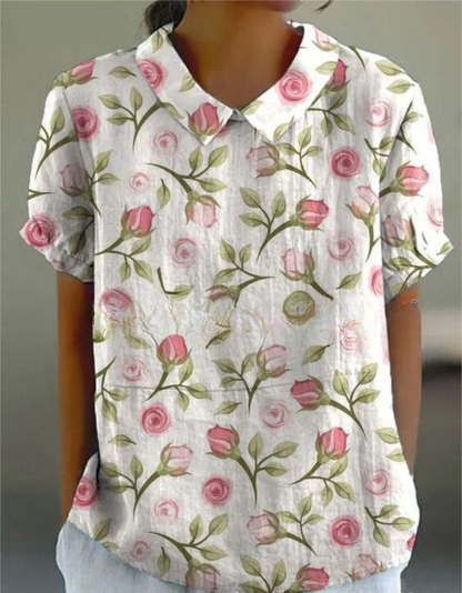 Ladies Classic Floral Print Top