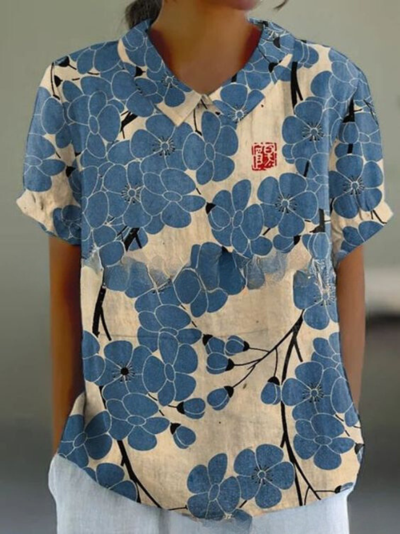 Ladies Classic Floral Print Top