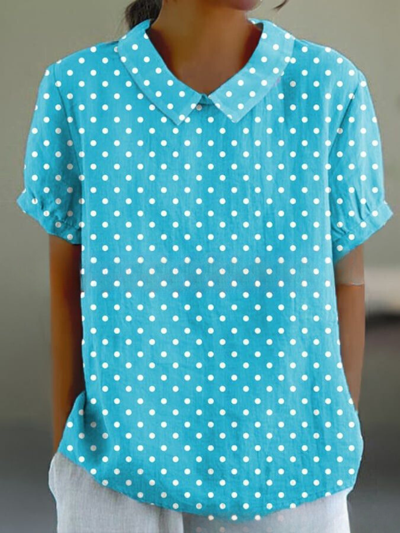 Classic Floral Cotton peasant Top