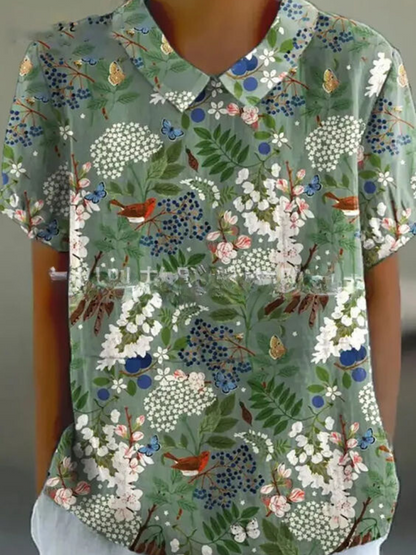 Ladies Classic Floral Print Top