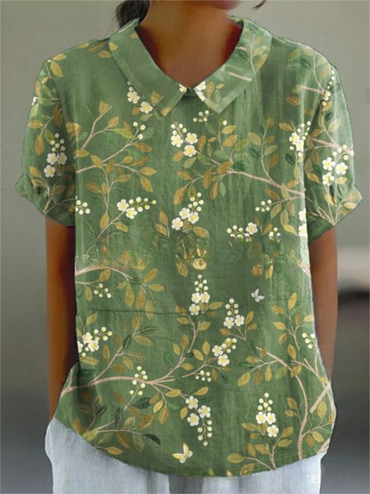 Ladies Classic Floral Print Top