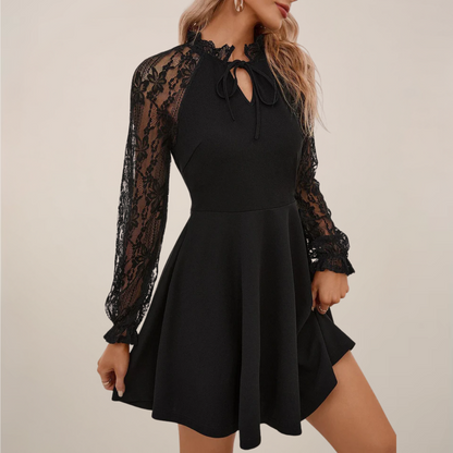 Elegant Lace Short Party Dress for Women - Nocini