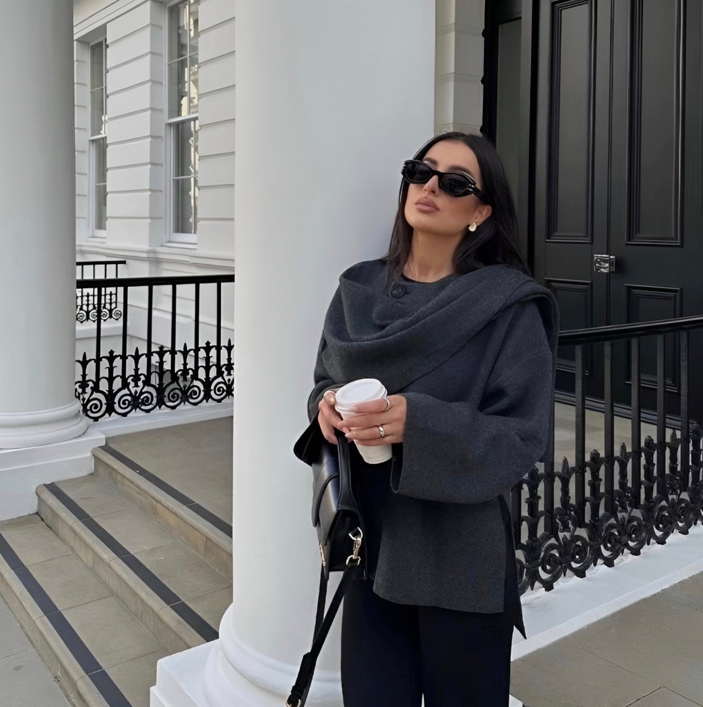 Classic Wool Cape Coat