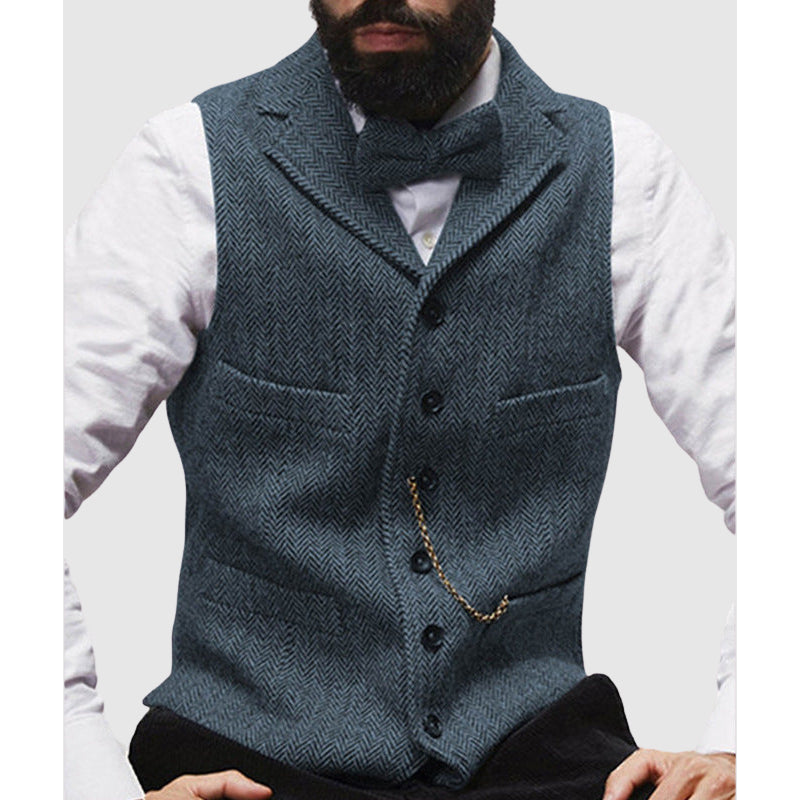 Slim Fit Men's Wool Vest