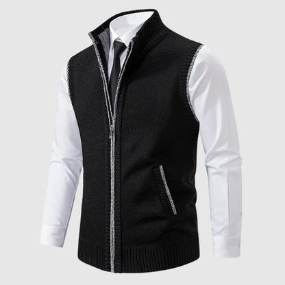 Quilted Padded Zip Vest - Nocini
