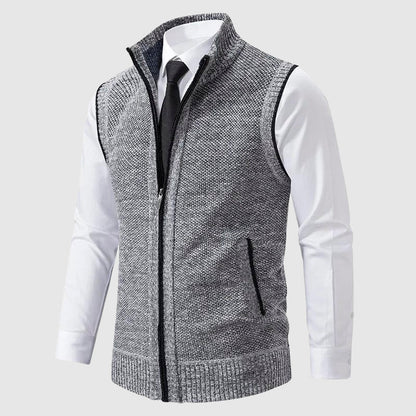 Slim Fit Mens Zip Vest