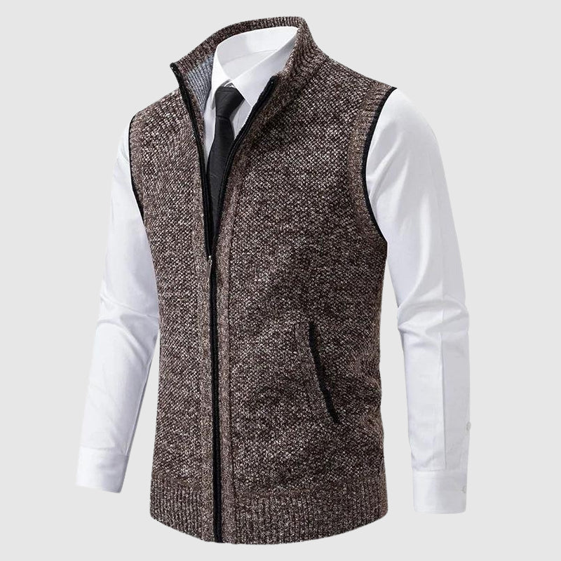 Slim Fit Mens Zip Vest