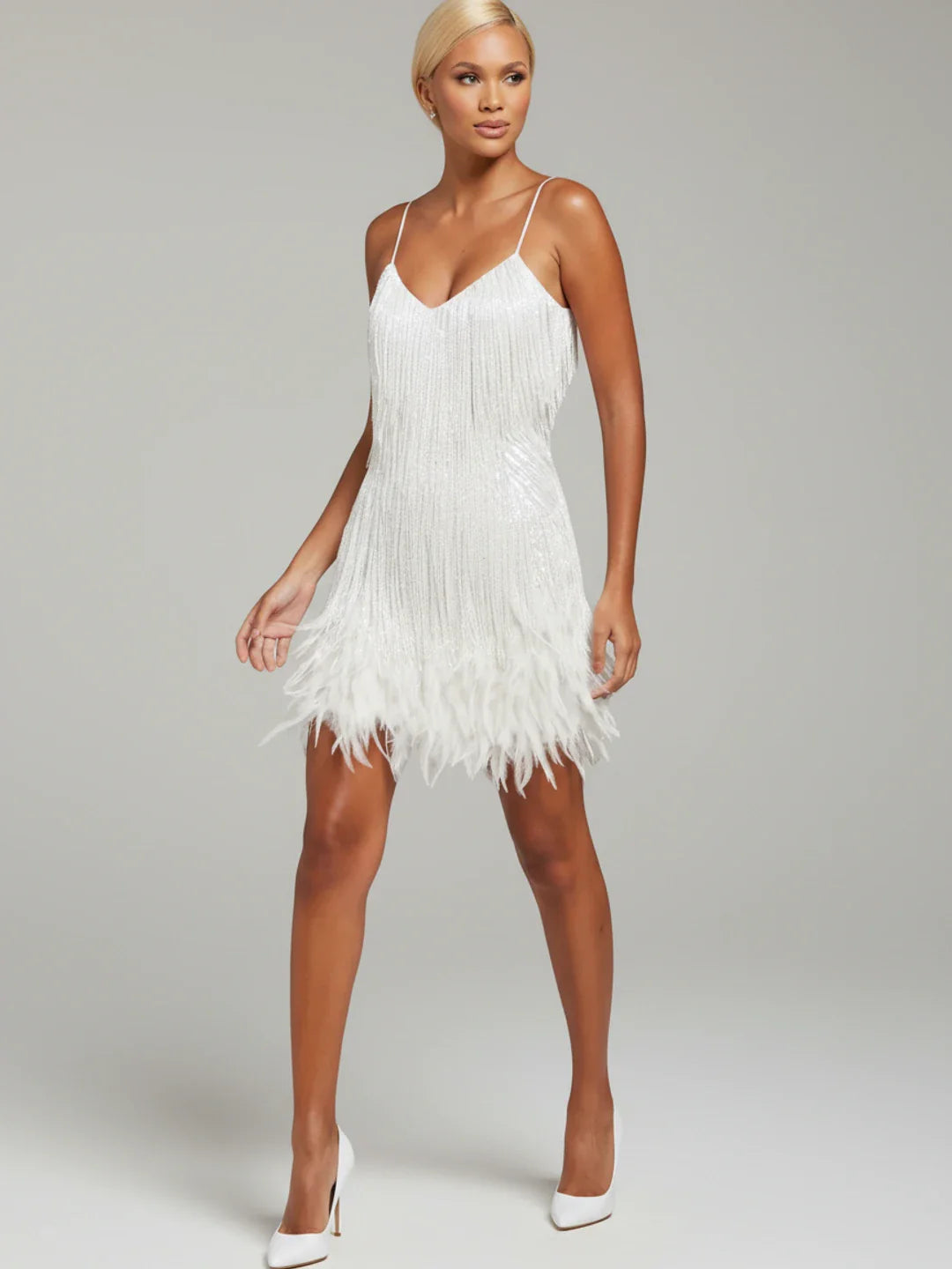 Sexy Beaded Party Mini Dress for Women