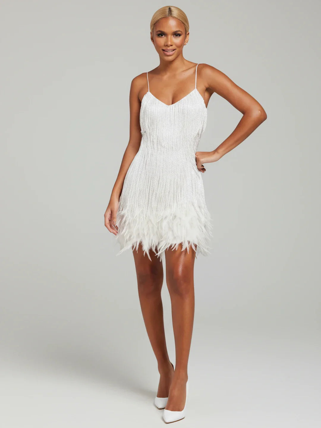 Sexy Beaded Party Mini Dress for Women