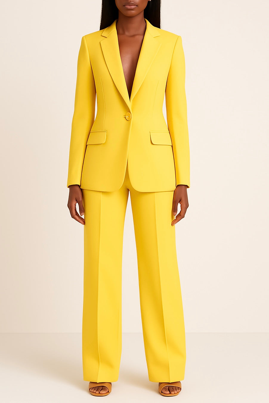 Elegant Ladies Business Jacket Suit Set