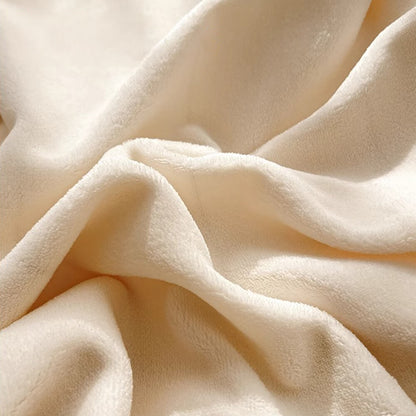 Contemporary Velvet Fitted Sheet With Plush Texture