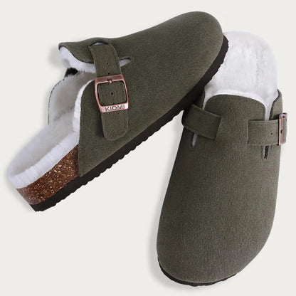 Soft Suede Clogs for Women - Warm and Comfortable Fit
