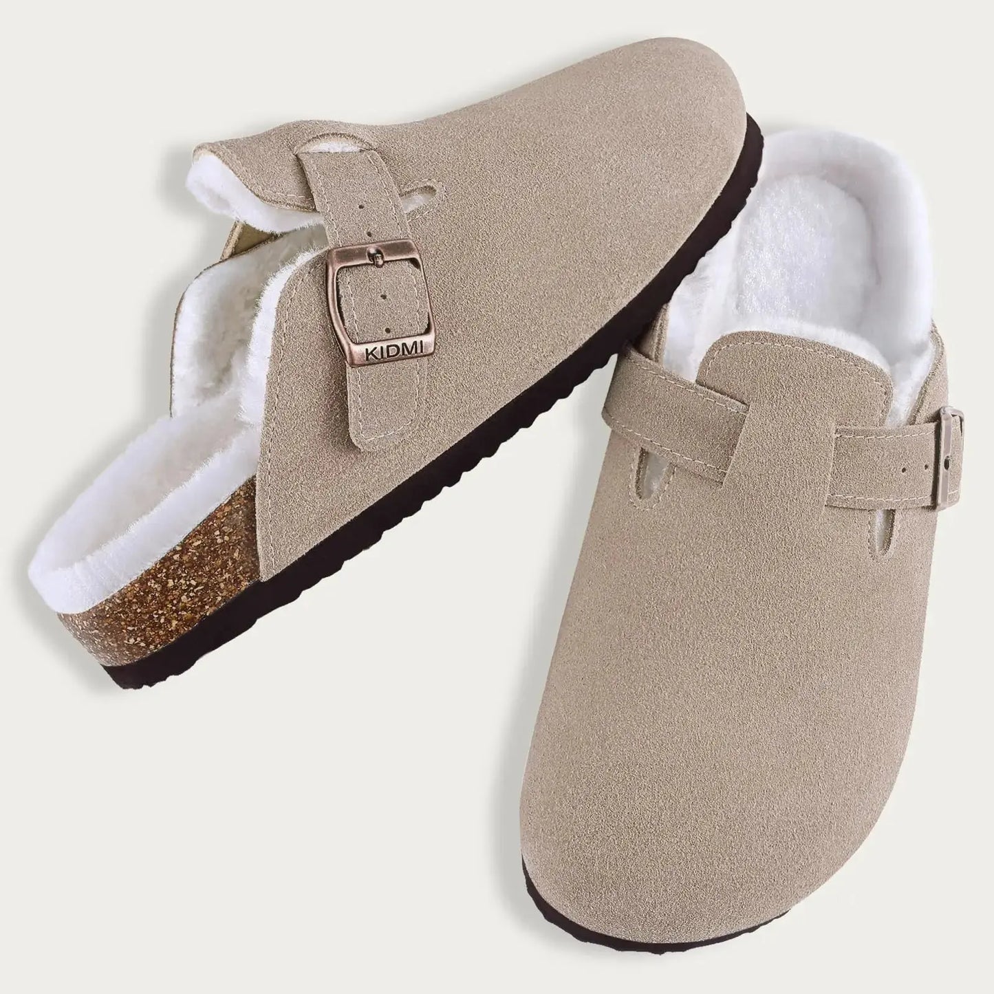Soft Suede Clogs for Women - Warm and Comfortable Fit