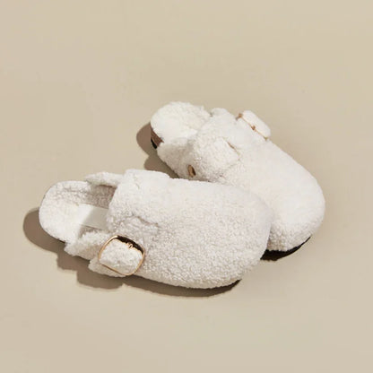 Cozy Women's Mule Slippers - Soft Fuzzy Insole