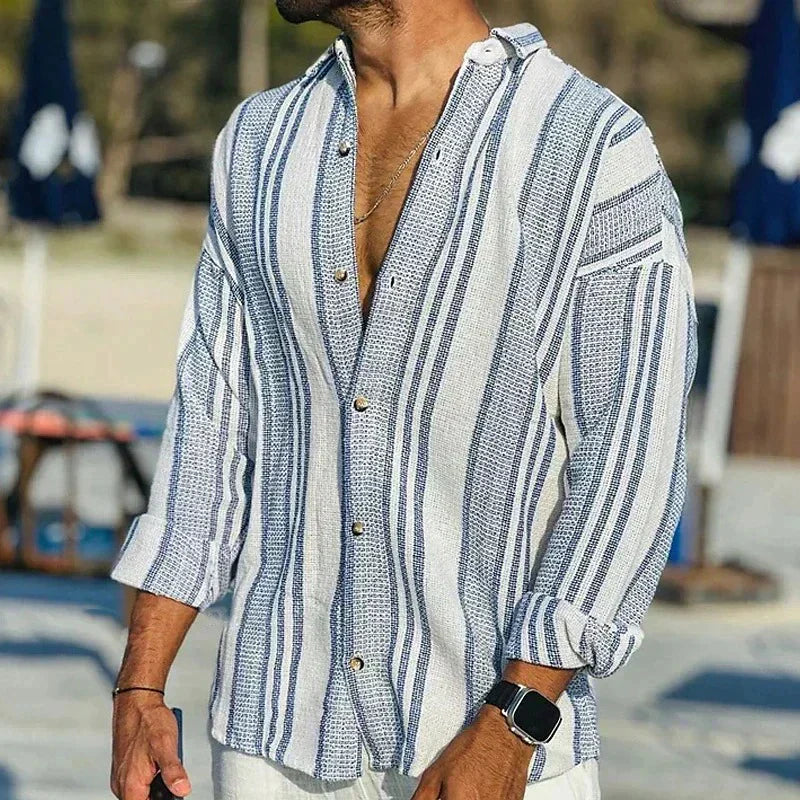 Classic Fit Striped Dress Shirt