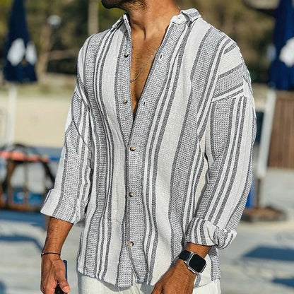 Classic Fit Striped Dress Shirt