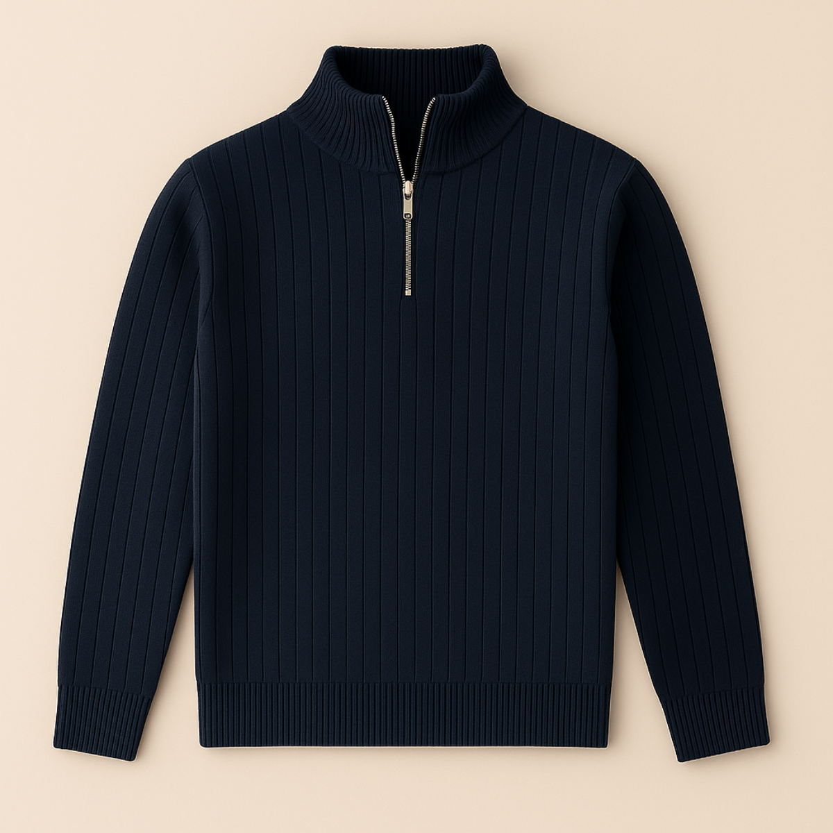 Classic Textured Zip Up Sweater for Men - Nocini