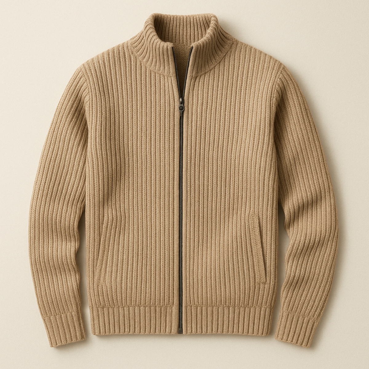 Cozy Crew Neck Knit Cardigan Sweater