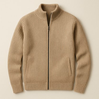 Cozy Crew Neck Knit Cardigan Sweater