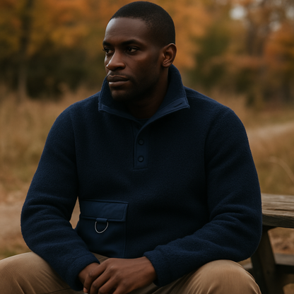 Warm Cozy Fleece Pullover Sweater