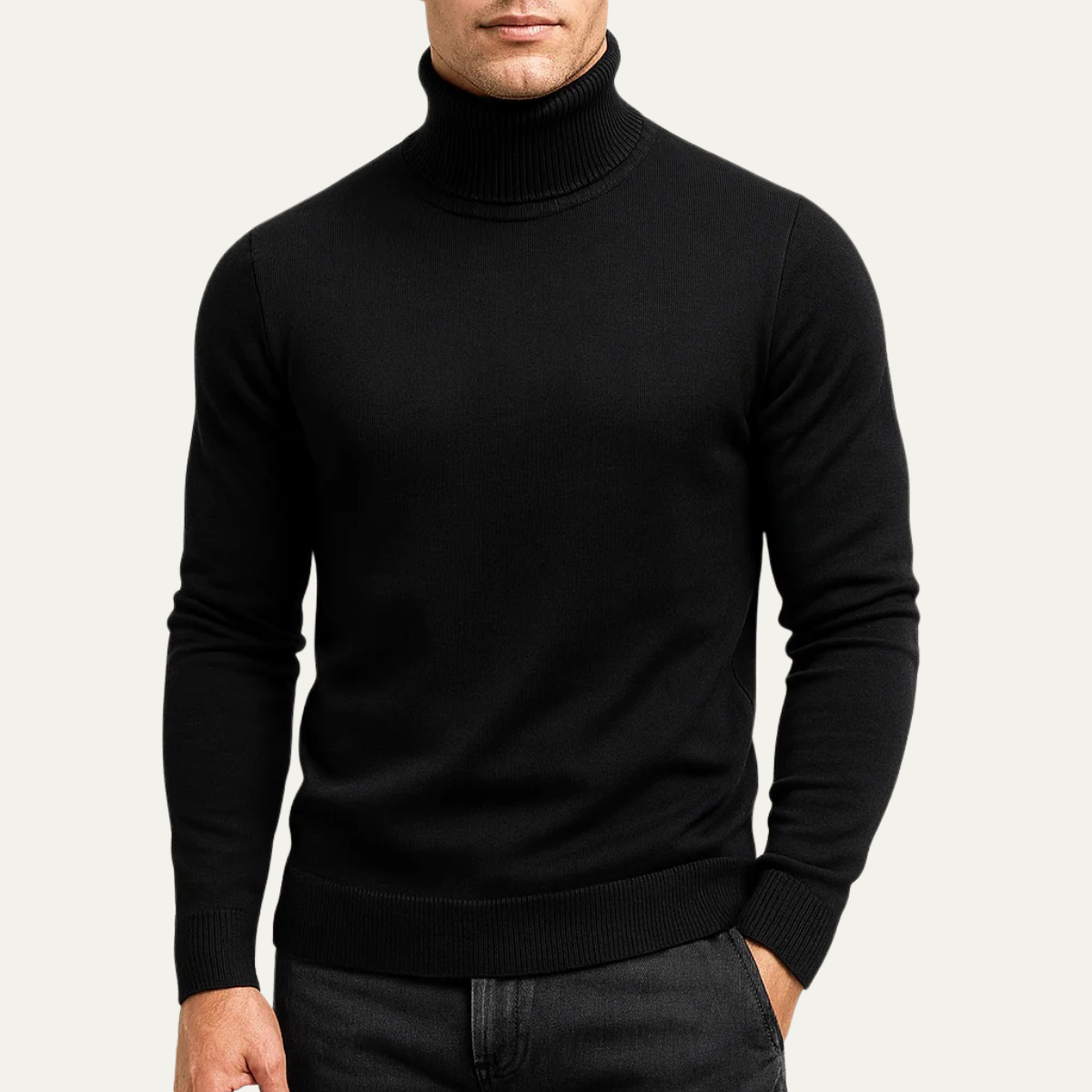 Traditional Mens Crew Neck Knit Sweater