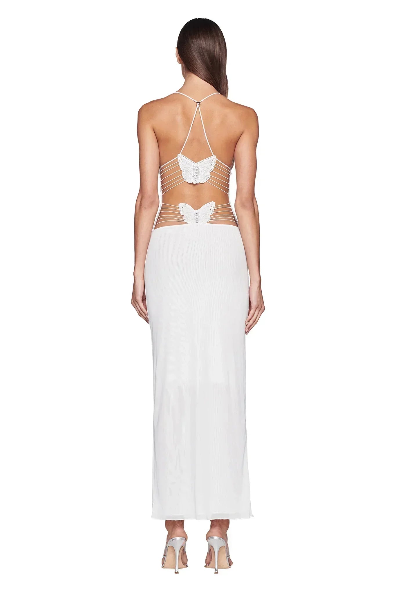Casual Summer Maxi Dress with Open Back Design