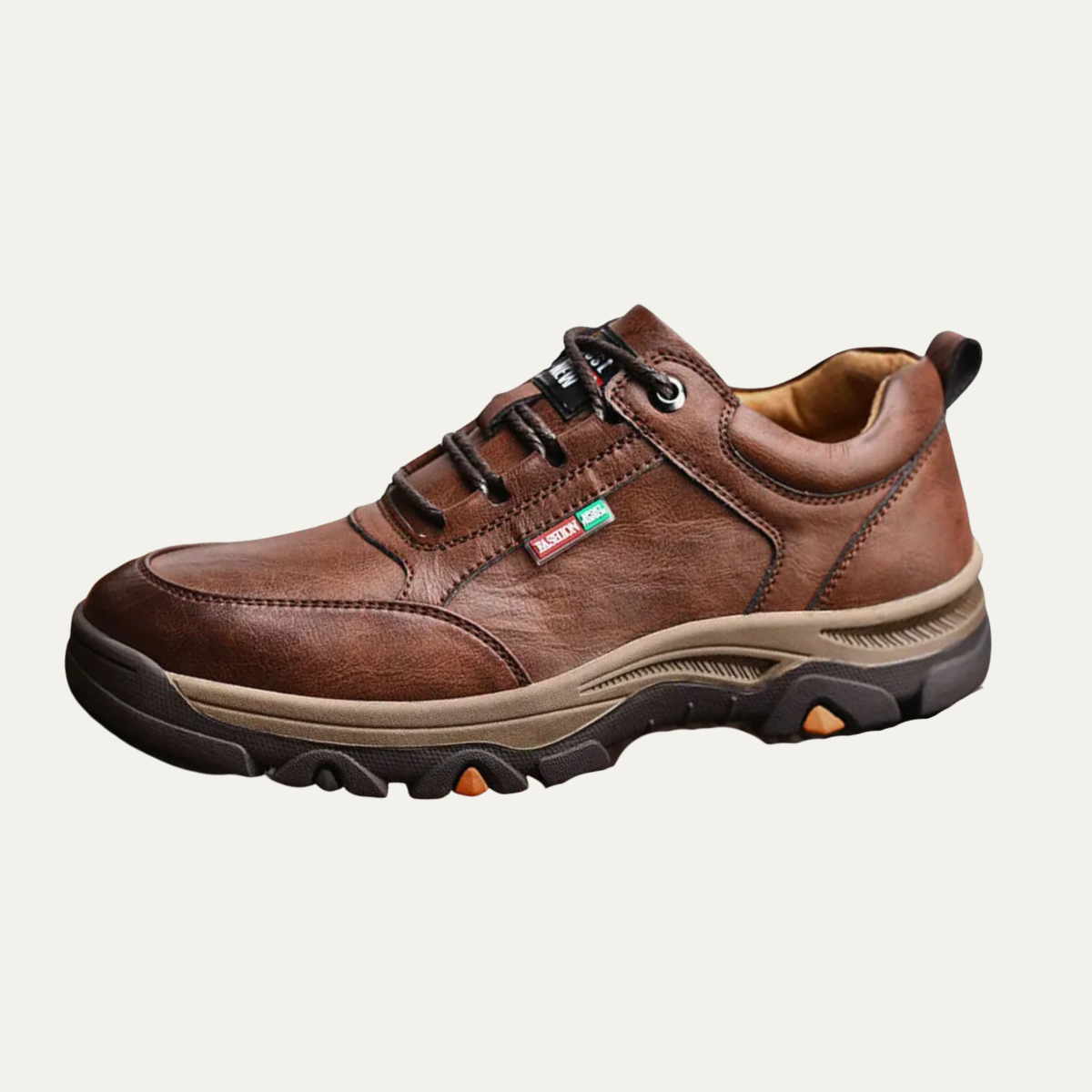Relaxed Fit Men's Leather Lace Up Sneakers - Nocini