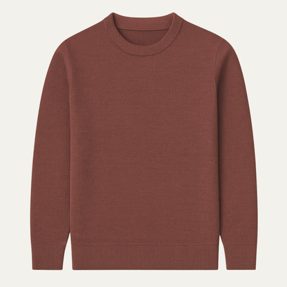 Classic Men's Warm Knit Crew Neck Sweater - Nocini