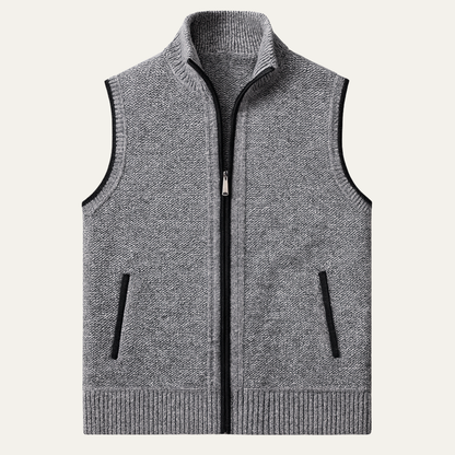 Classic Men's Knitted Zipper Vest - Nocini