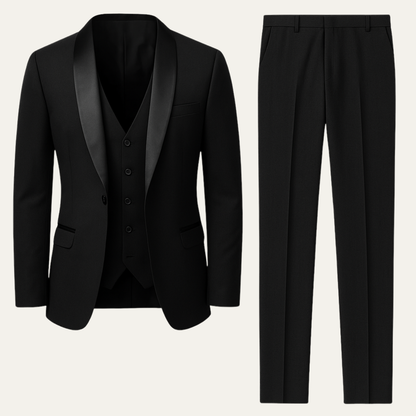 Classic Men's 3 Piece Slim Fit Tuxedo Suit - Nocini