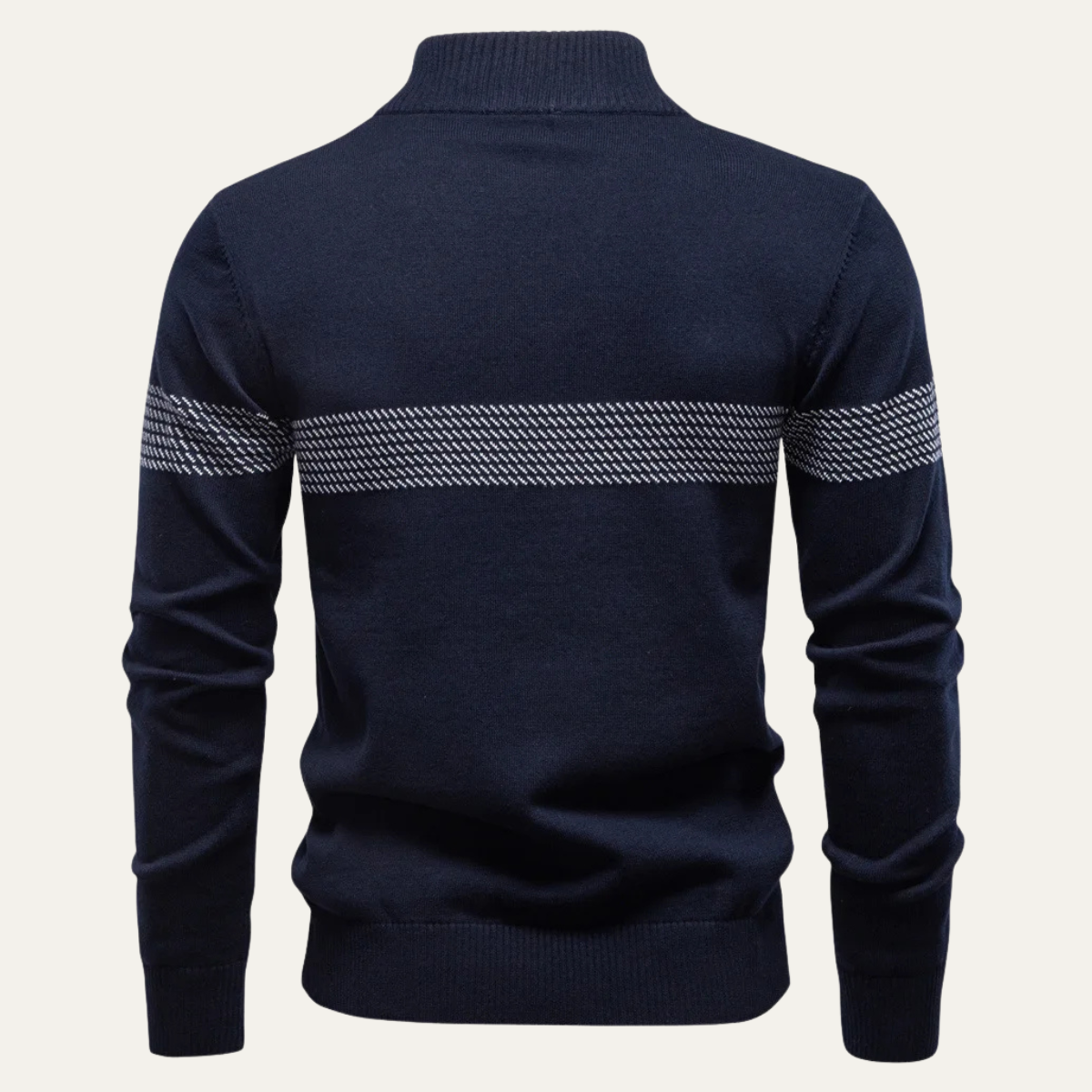 Relaxed Fit Men's Crew Neck Knit Sweater