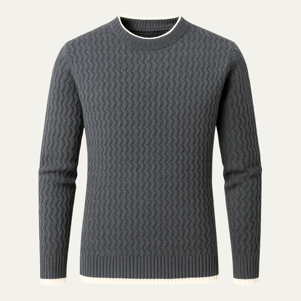 Classic Men's Fit Crew Neck Sweater - Nocini