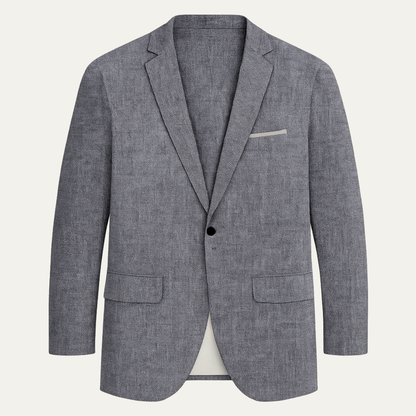 Slim Fit Men's Linen Blazer Jacket - Nocini