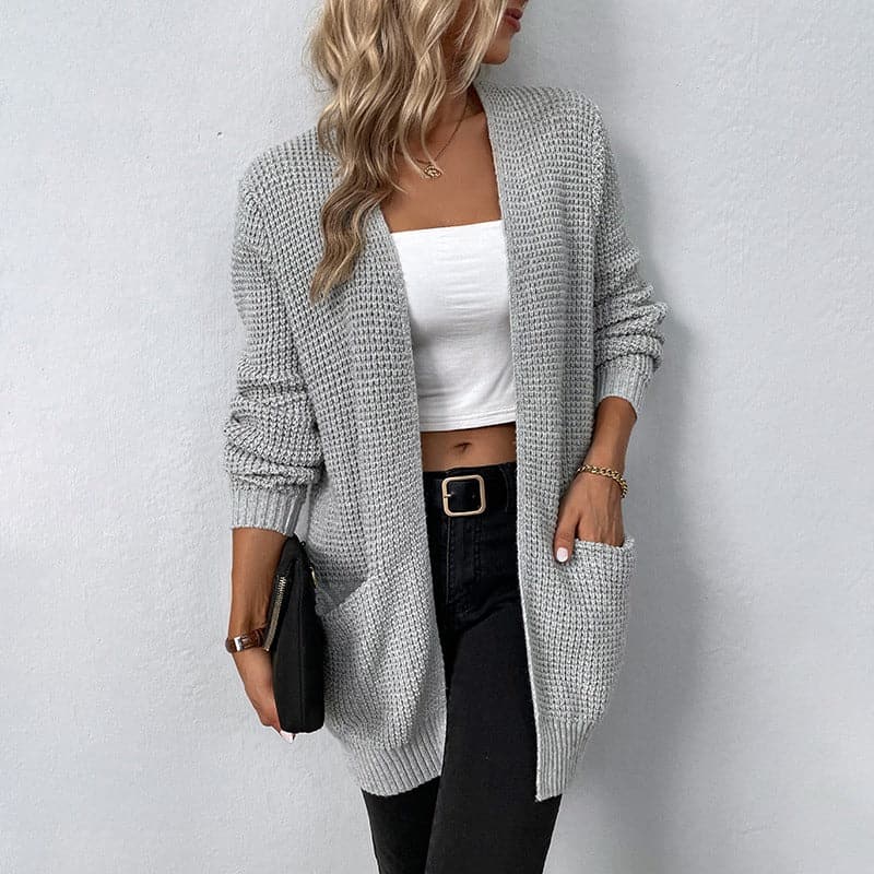 Cozy Open Front Women's Knit Cardigan Sweater