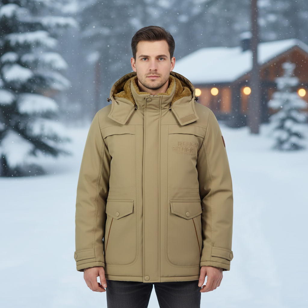 Comfortable Mens Padded Coat - Pexav