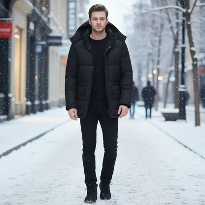 Warm Insulated Parka Jacket - Pexav