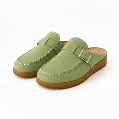 Soft Suede Mules for Women - Wide Comfort Fit