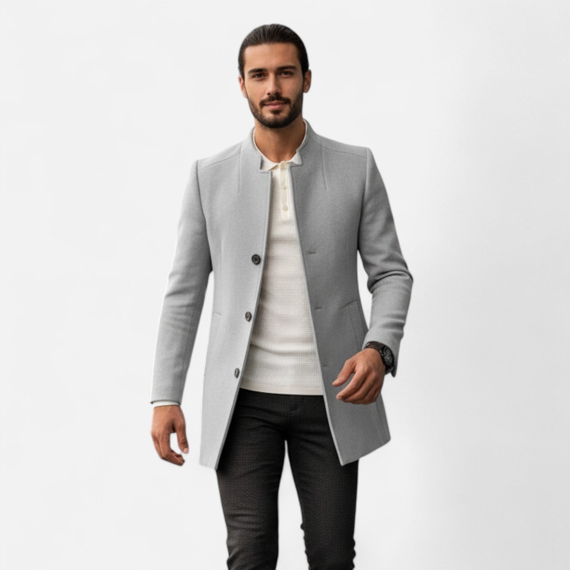 Slim Fit Men's Classic Coat - Nocini