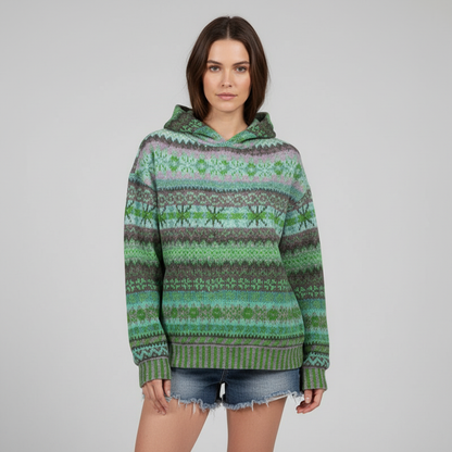 Gemusterter Damen Hoodie -  Claudia