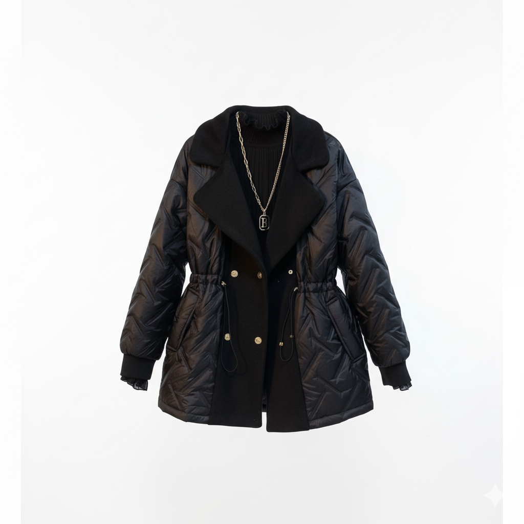 Warm Padded Double Breasted Coat